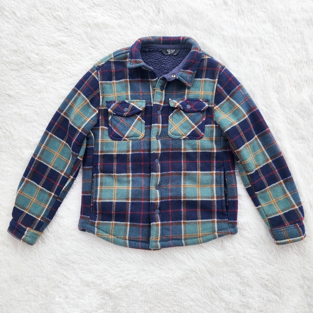 Members Mark‎ Boys Plaid Sherpa Lined Shacket